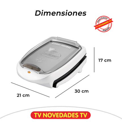 Cocina saludable con 42% menos grasa con George Foreman Grill