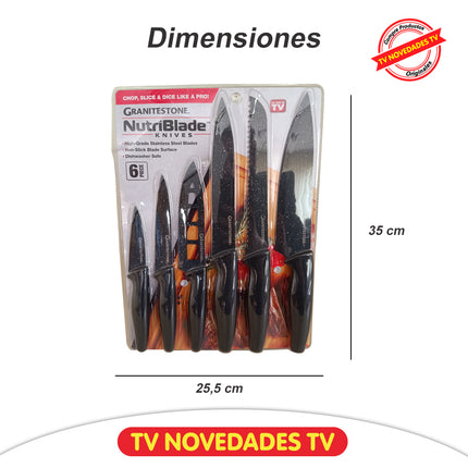 Set De Cuchillos 6 Piezas Granitestone