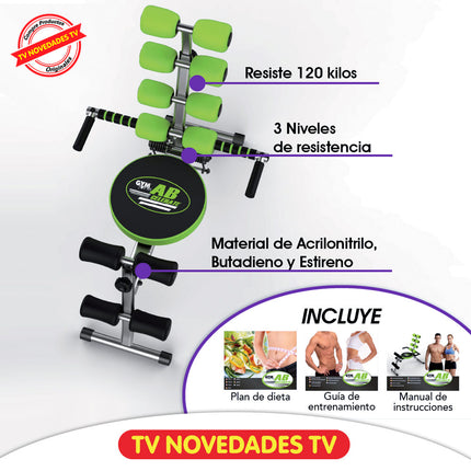 Define tu abdomen y esculpe tus oblicuos en tiempo récord GymForm Ab Celerate - TV NOVEDADES TV