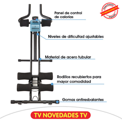 Transforma tu abdomen y quema grasa en solo 5 minutos al día GymForm Ab Generator - TV NOVEDADES TV