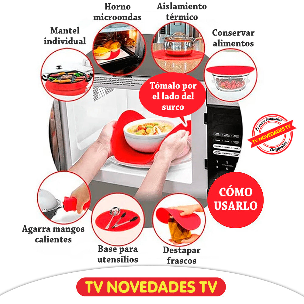 2 Protectores de silicona resistentes al calor, agarrador de ollas - Heat Safe