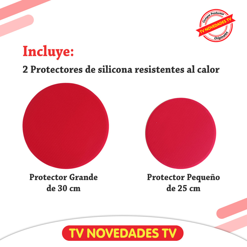 2 Protectores de silicona resistentes al calor, agarrador de ollas - Heat Safe