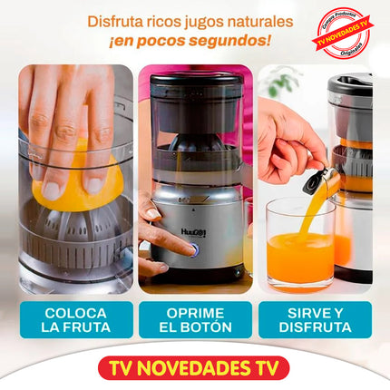 Exprimidor Portátil Recargable Huugo Juicer - TV NOVEDADES TV