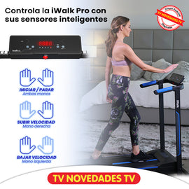 Caminadora trotadora plegable con sensores inteligentes - i Walk Pro