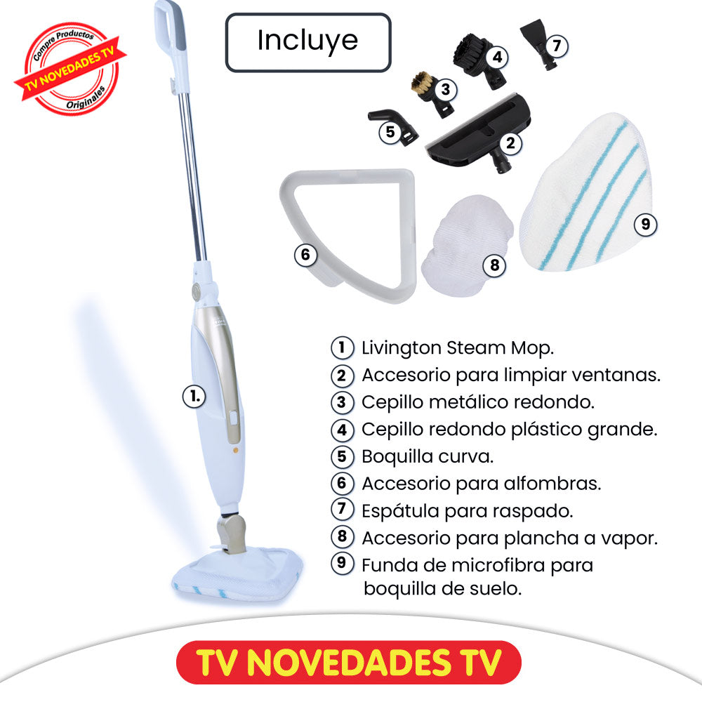 Limpiador multifuncional Livington Steam Mop