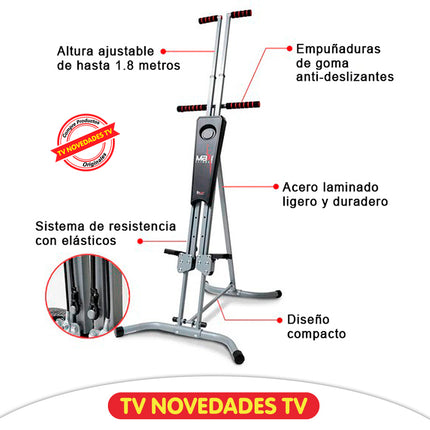 Escaladora vertical para cardio y tonificación sin impacto Maxi Climber