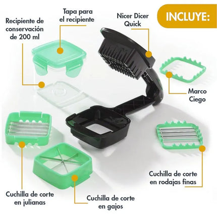 Cortador manual de verduras Nicer Dicer Quick - TV NOVEDADES TV