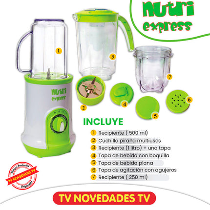 Extractor de jugos y nutrientes Nutri Express - TV NOVEDADES TV