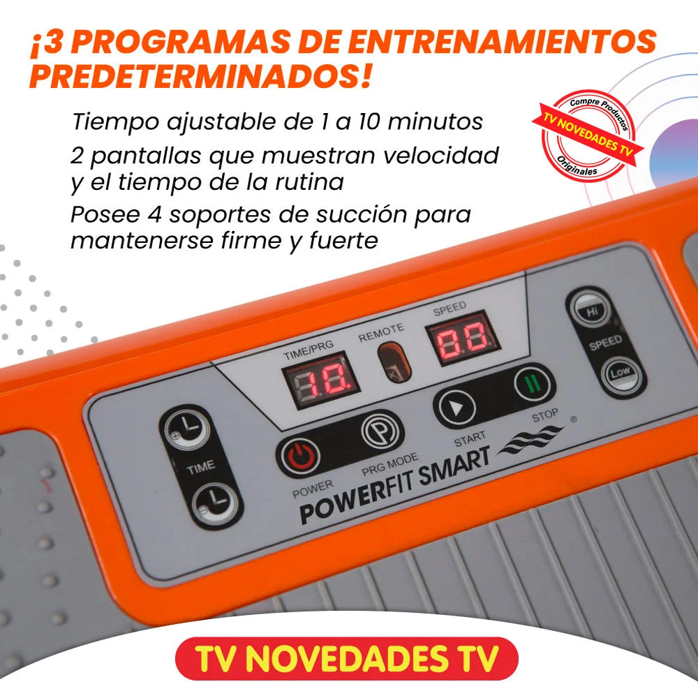 Plataforma vibratoria POWER FIT ELITE + Bandas Elásticas EZ Cise