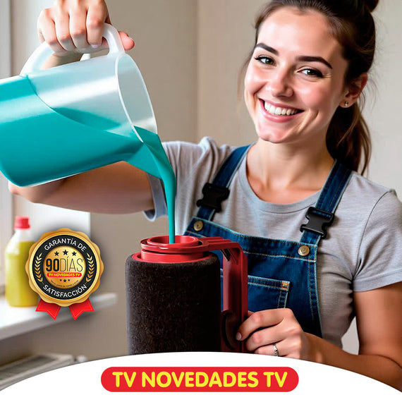 Pinta rápido, sin goteos y sin salpicaduras con el rodillo recargable Paint Racer