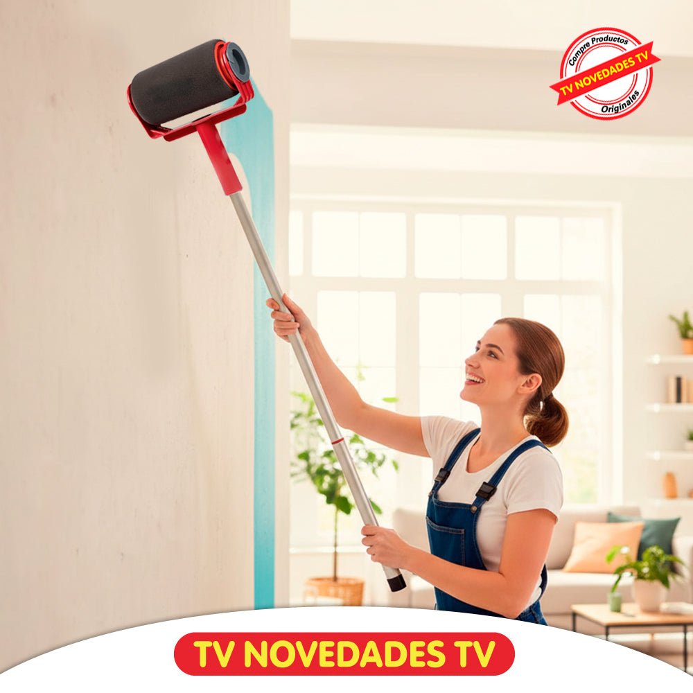 Pinta rápido, sin goteos y sin salpicaduras con el rodillo recargable Paint Racer
