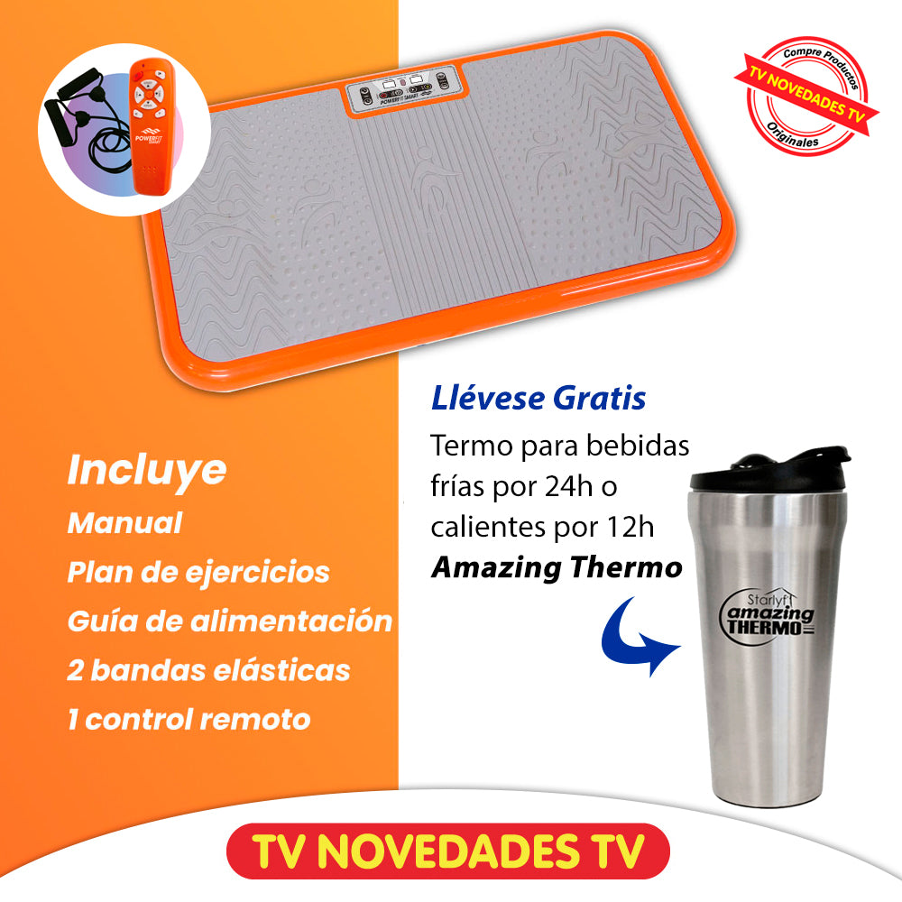 Plataforma Vibratoria Para Bajar De Peso Sin Esfuerzo Power Fit Elite