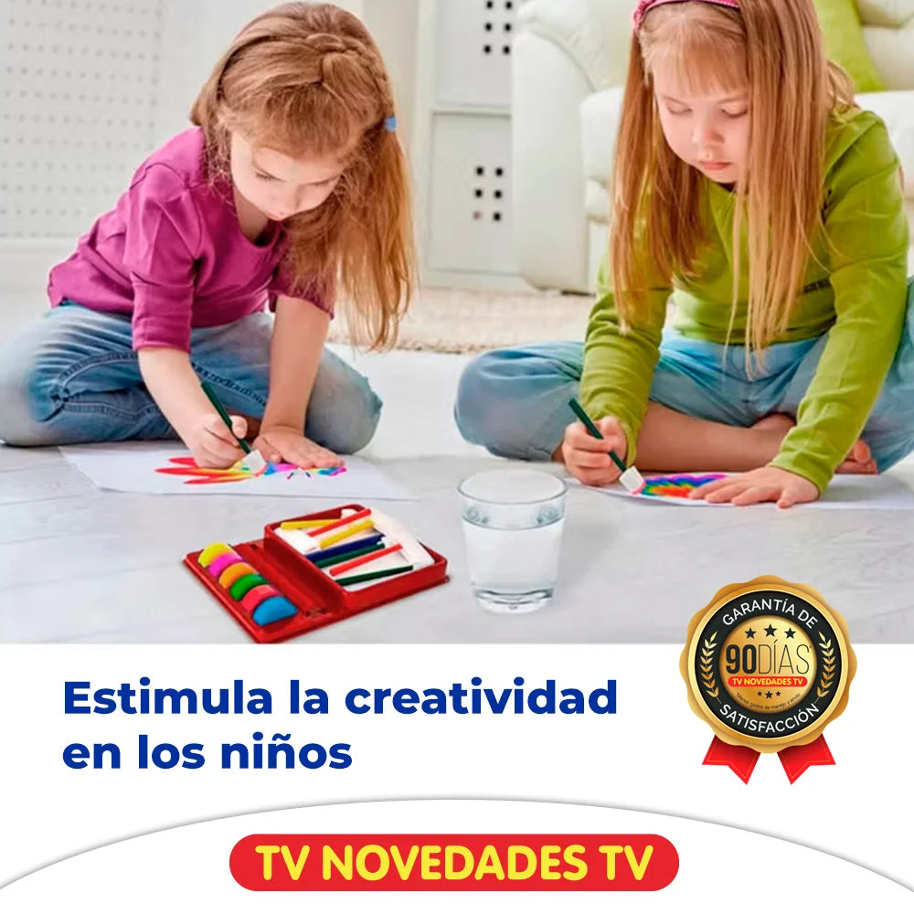 Juego De Pinturas De Colores Lavable Para Niños RAINBOW ART