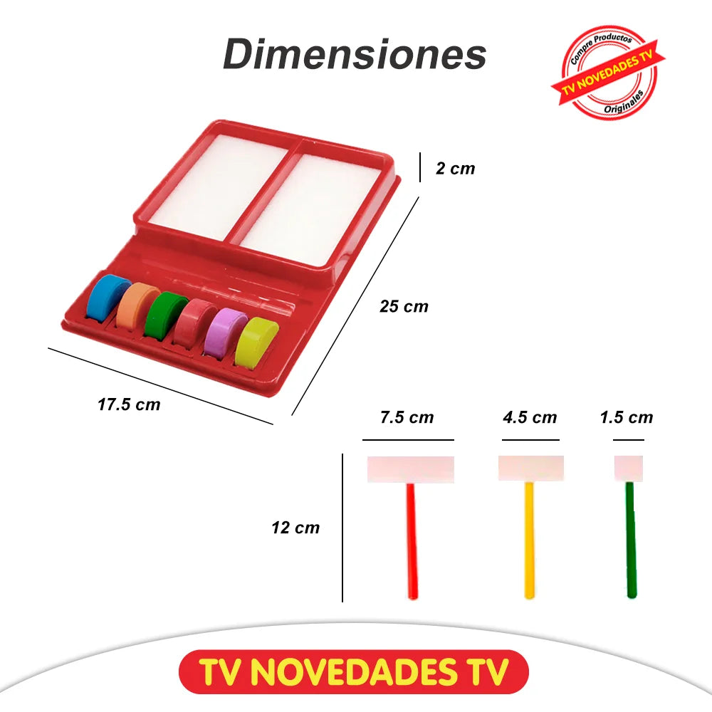 Juego De Pinturas De Colores Lavable Para Niños RAINBOW ART