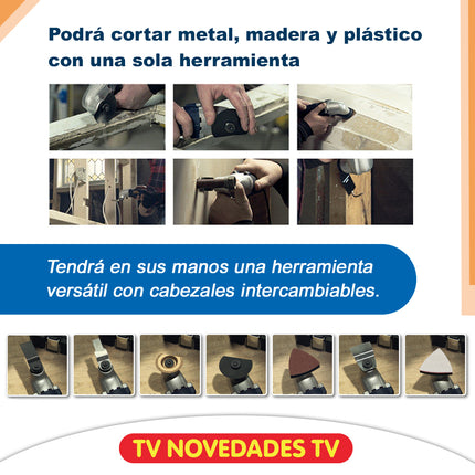 Herramienta esmeril sierra multifuncional Renovator Deluxe - TV NOVEDADES TV