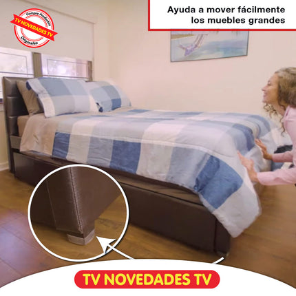 Protectores para patas de sillas y muebles Ruby Sliders 8 unidades