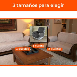Protector de sofá doble faz Sofa Saver 1 Puesto