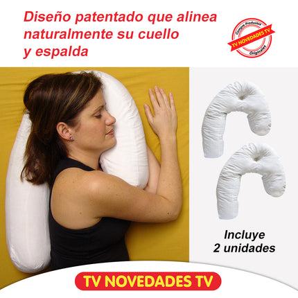 Side Sleeper Pro x 2 Almohadas Anatómica