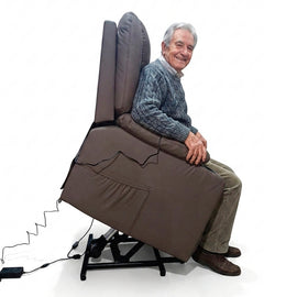Sillón elevador masajeador térmico, reclinable Stand Up Couch Royal