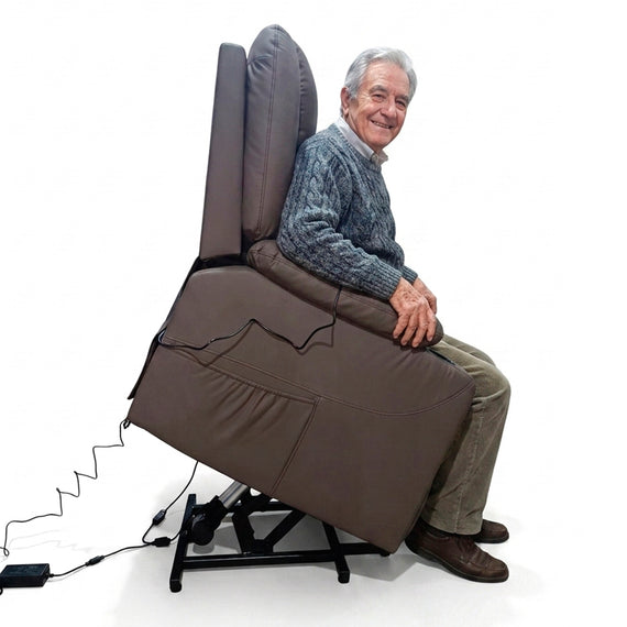 Sillón elevador masajeador térmico, reclinable Stand Up Couch Royal