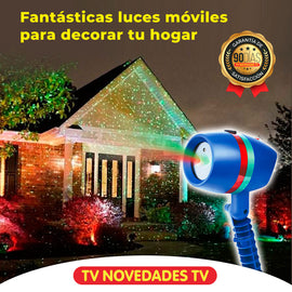 Proyector De Luces Móviles Para Decorar Tu Hogar En Navidad Star Shower Motion