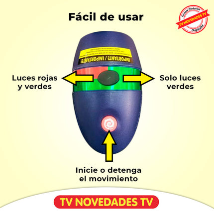Proyector de luces móviles para decorar tu hogar Star Shower Motion - TV NOVEDADES TV
