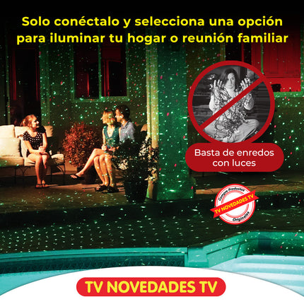 Proyector de luces móviles para decorar tu hogar Star Shower Motion - TV NOVEDADES TV