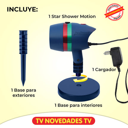 Proyector de luces móviles para decorar tu hogar Star Shower Motion - TV NOVEDADES TV