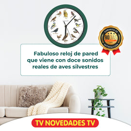 Reloj De Pared Starlyf Birdsong