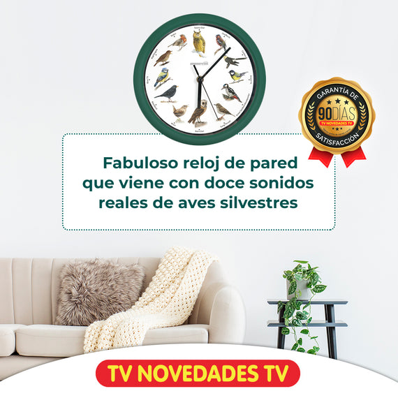 Reloj De Pared Starlyf Birdsong