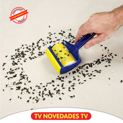 Rodillo limpiador y removedor de pelo y pelusa reutilizable Stickey Buddy