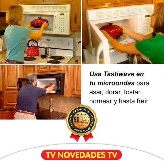 Cocina rapido, fácil y sabroso en tu microondas usando el kit especializado Tastiwave.