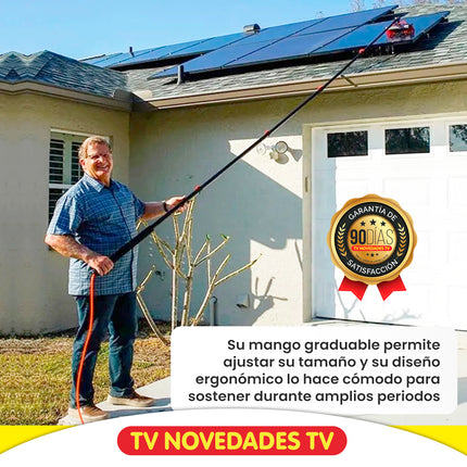 Escoba y cepillo limpiador telescópico de 4.6 mts Telescopic Hidrocleaner - TV NOVEDADES TV