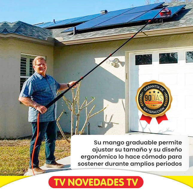 Escoba y cepillo limpiador telescópico de 4.6 mts Telescopic Hidrocleaner - TV NOVEDADES TV