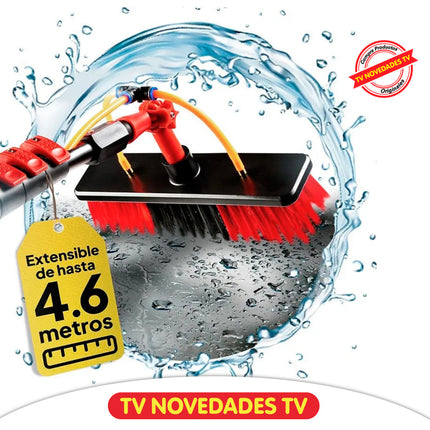 Escoba y cepillo limpiador telescópico de 4.6 mts Telescopic Hidrocleaner - TV NOVEDADES TV
