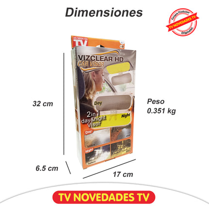 Visera Antideslumbrante para Conducción Día y Noche Viz Clear HD - TV NOVEDADES TV