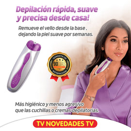 Depilador eléctrico y portátil, para remover el vello sin dolor, ni irritación Wizzit Titanium