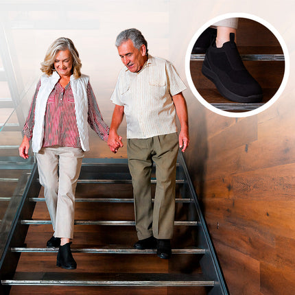 Zapatos ergonómicos cómodo, unisex, antirresbalante, transpirable, con cremallera Confort Step - TV NOVEDADES TV
